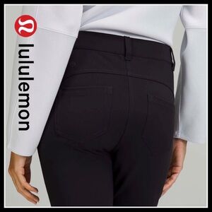 Lululemon Women’s City Sleek 5 Pocket 7/8 Pant (Black / Black) Size 4